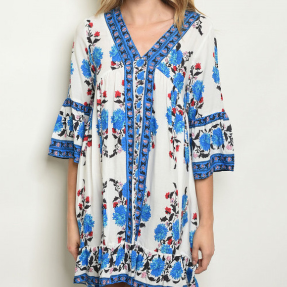 BOHEMINAN VIBES TUNIC DRESS - Picture 2 of 2